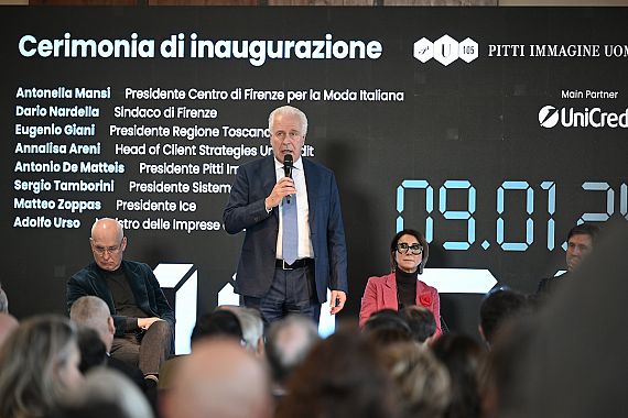 L'intervento del presidente Giani all'inaugurazione di Pitti Uomo