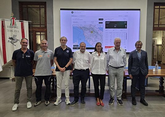 La presentazione della App con Giani e Funaro