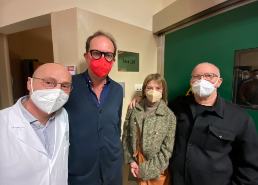 Da sinistra dottor Raffaele Tucci, professor Andrea Ungar, dottoressa Maria Teresa Mechi, dottor Alberto Boccaccini