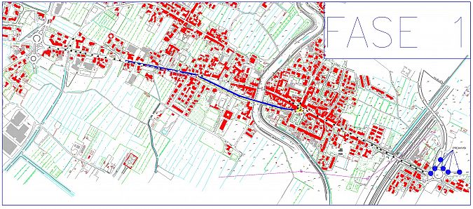 La mappa della fase 1 dell'intervento