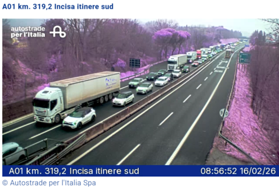 La coda sull'autostrada A1