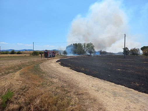 Il luogo dell'incendio