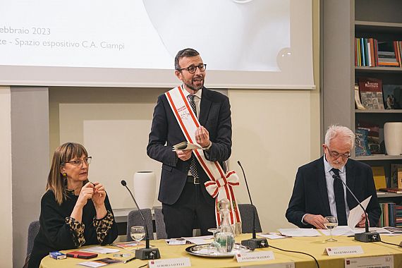 Il presidente Mazzeo all'inaugurazione dell'Archivio storico del Consiglio regionale della Toscana