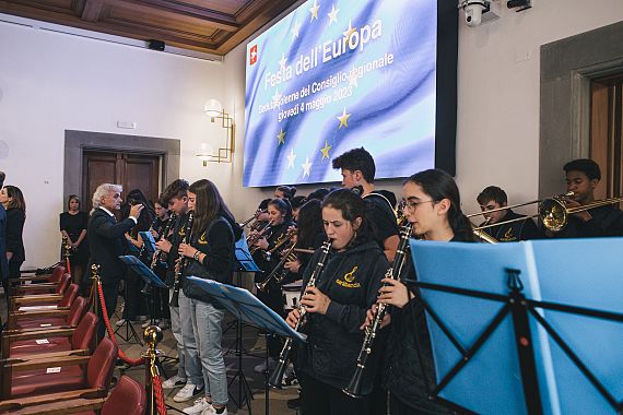 L'orchestra ‘SaràBanda’ della scuola secondaria di primo grado Massimiliano Guerri di Reggello