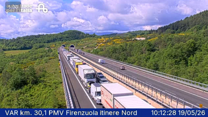 La coda lungo l'autostrada A1